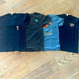 Bundle of men’s small T-shirts. All shades of blue. All excellent condition.